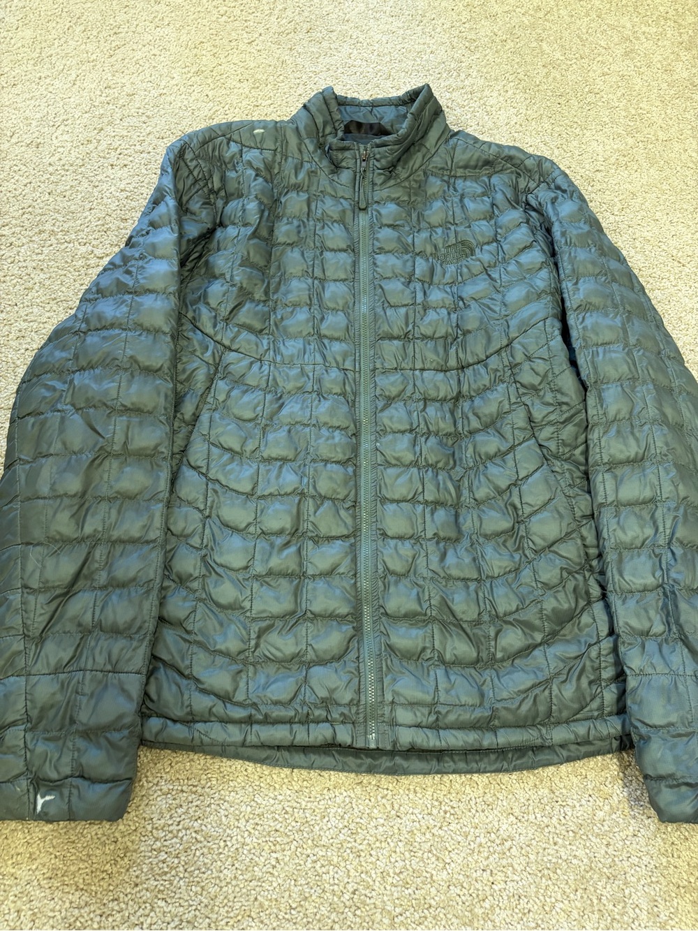 The North Face Men's Quilted Lightweight Puffer Jacket in Olive